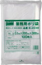 TRUSCO トラスコ中山 TRUSCO 厚手ポリ袋 縦230X横170Xt0.1 100枚入 透明 B1723