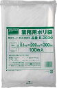 TRUSCO トラスコ中山 TRUSCO 厚手ポリ袋 縦300X横200Xt0.1 100枚入 透明 B2030