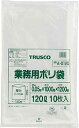 TRUSCO トラスコ中山 TRUSCO 業務用ポリ袋 厚み0.05X120L 10枚入 A0120