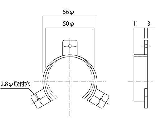 HILOGIC ハイロジック パイプ仮枠止(兼用型)黒