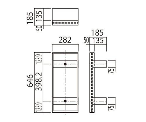 HILOGIC ハイロジック 消火器ボックス下地金物H型