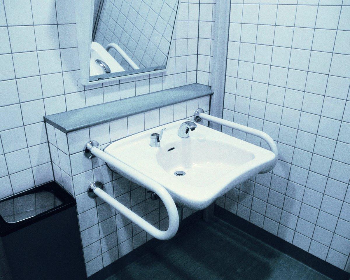 HILOGIC ハイロジック バリアフリー手摺 洗面・手洗器用標準取34mmヘアライン