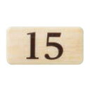 シロクマ チークサイン No15 木目 NP-13N-15