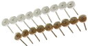 水上金属 ステンレス連結傘釘 38mm ポリカブロンズ座 入 【932-3157】【入数:50】
