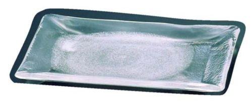 TKG テイケイジイ 遠藤商事 硝子和食器　白雪1　　　長角大皿【ROO06】