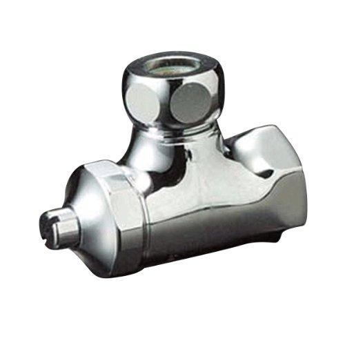 KVK アングル形止水栓ドライバー式 パイプ ニップルなし ビス止K6A-P5