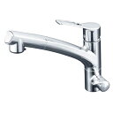 KVK 浄水器付シングルレバー式シャワー付混合栓(シャワー引出式)長住協仕様KM5061NSCCK