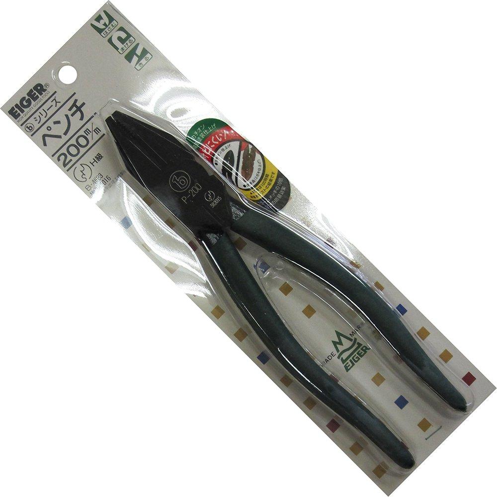 アイガーツール(EIGER TOOL) ペンチ（JIS規格） EBP-200 1個