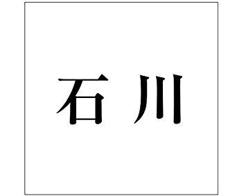 HILOGIC ハイロジック キリモジ ゴシック ブラック 100×100ミリ用 石川