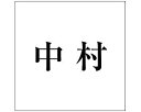 光 キリモジ ゴシック ブラック 200×200ミリ用 中村