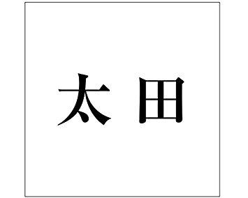HILOGIC ハイロジック キリモジ ゴシック ブラック 200×200ミリ用 太田