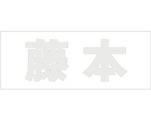 HILOGIC ハイロジック キリモジ ゴシック パールグレー 天地30ミリ 藤本