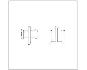 HILOGIC ハイロジック キリモジ ゴシック ホワイト 100×100ミリ用 中山