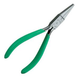 マルト長谷川工作所 長谷川工作所 KEIBAケイバ ミニプライヤー プロホビー 平口リードペンチ スプリング付(片側固定構造) 120mm HF-D04 (4795bk)