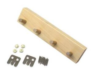 アイテック KSKW-40 石膏ボード用小型4連フック ナチュラル