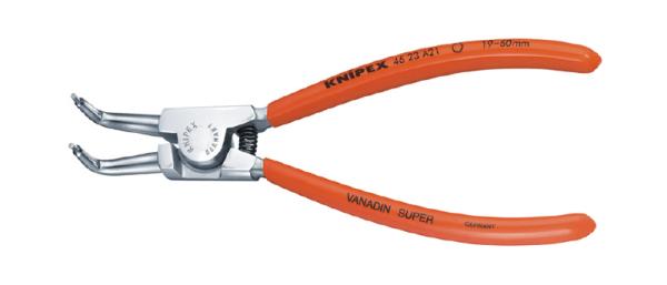 クニペックス KNIPEX 4623-A21 軸用スナップリングプライヤー 曲 4623-A21