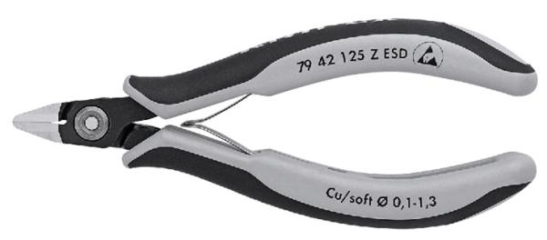 クニペックス KNIPEX 7942-125ZESD エレクトロニクスニッパー 7942-125ZESD