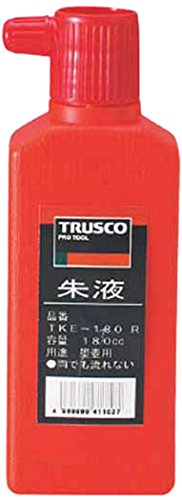 TRUSCO トラスコ中山 TRUSCO　朱液180CC赤 TKE-180 2533278(4.0)