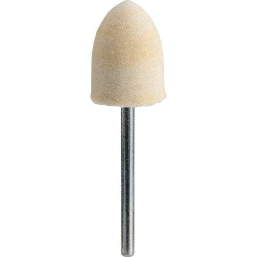 TRUSCO トラスコ中山 TRUSCO　フェルトミニホイール（仕上げ用）　白砲弾型　Φ15×20　10個入 SF1520H-W..