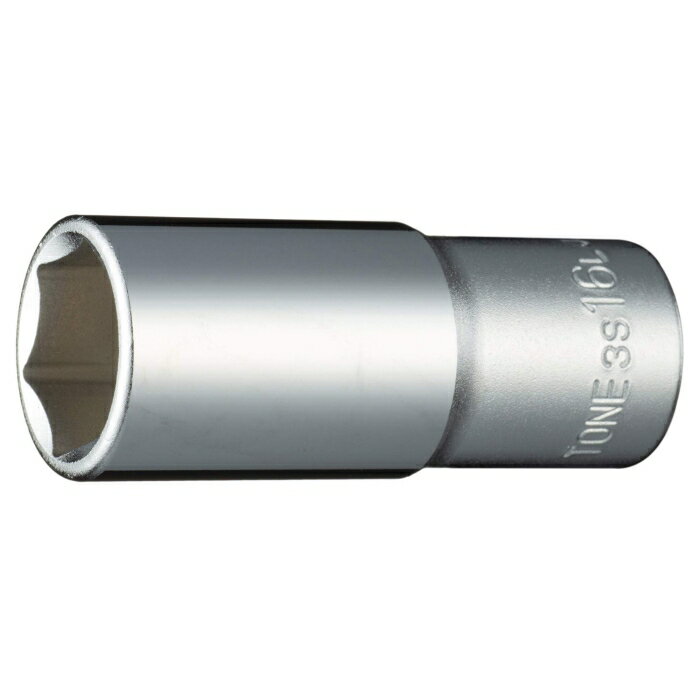 TONE TONE(前田金属工業) ディープソケット(6角) 16mm 3S-16L 1224450