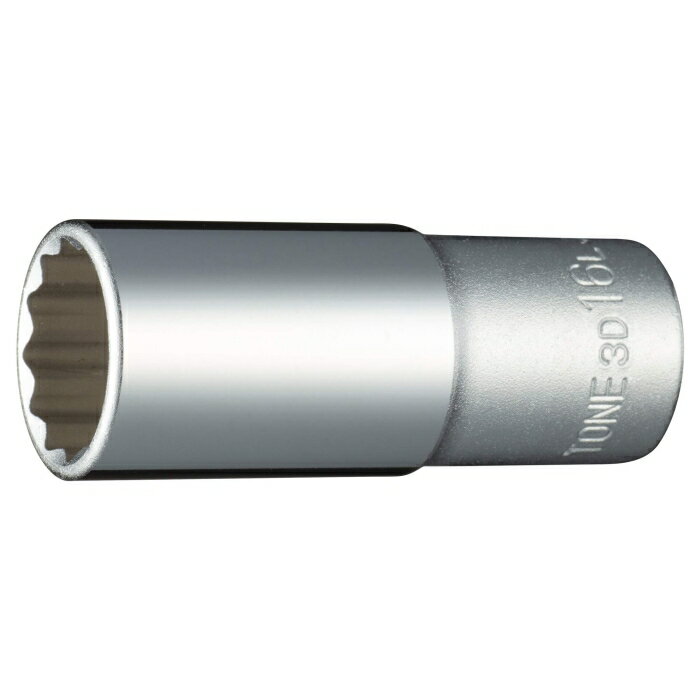 TONE TONE(前田金属工業) ディープソケット(12角) 16mm 3D-16L 1224239