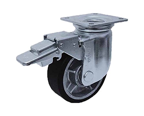 Rakuten - ヨドノ　重荷重用MCナイロン車付自在車ブレーキ付 YRRJMB100 3277852