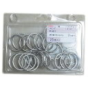 (株) ニッサチェイン P811 5123 ニッサチェイン ニッケルWリング 1.8X20mm (25個入) 3604004