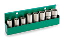 前田金属工業 ※TONE インパクト用ロングソケットセット (壁掛式) 8pcs NV608 8100 3876781