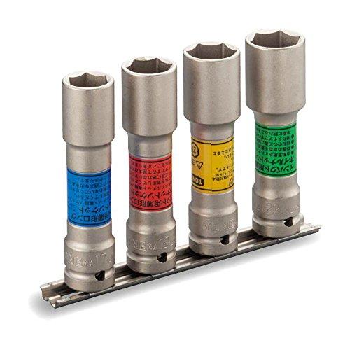 Rakuten - TONE インパクト用薄形ロングホイルナットソケットセット(ホルダー付) HA404LN