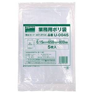 TRUSCO トラスコ中山 TRUSCO 業務用ポリ袋0.15×20L 5枚入 U-0020 (P)