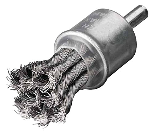 LESSMANN社 LESSMANN 軸付ノット型エンドブラシ Φ19 ステンレス線 0.25 453358