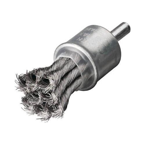 LESSMANN社 LESSMANN 軸付ノット型エンドブラシ Φ19 ステンレス線 0.35 453378