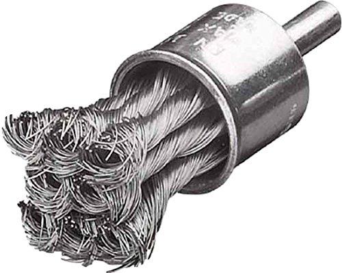 LESSMANN社 LESSMANN 軸付ノット型エンドブラシ Φ22 ステンレス線 0.25 454358