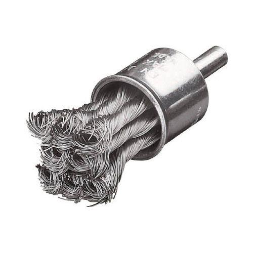 LESSMANN社 LESSMANN 軸付ノット型エンドブラシ Φ22 ステンレス線 0.50 454398
