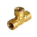 アソー ASOH 異径内ネジチーズ PT3/8内×PT3/8内×PT1/4内 TF1332
