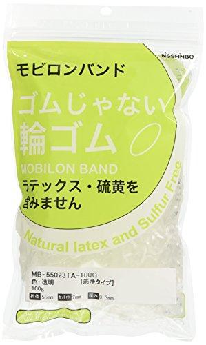 日清紡績 S日清紡 モビロンバンド55X2X0.3透明/洗浄タイプ100G MB55023TA100G