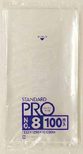 日本サニパック サニパック スタンダートポリ袋8号(0.03mm) L08(4.0)