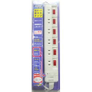 ノア 雷ガード付 6ヶ口6スイッチ省エネタップ NC1570S