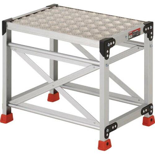 TRUSCO トラスコ中山 TRUSCO 作業用踏台 アルミ製・縞板タイプ 天板寸法600X400XH500 TSFC165