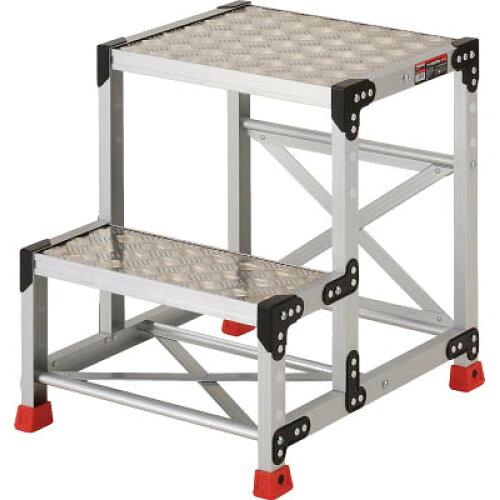 TRUSCO トラスコ中山 TRUSCO 作業用踏台 アルミ製・縞板タイプ 天板寸法500X400XH600 TSFC256