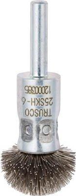 TRUSCO トラスコ中山 TRUSCO 傘型ステンレスブラシ 半円型 Φ25 25SKH6