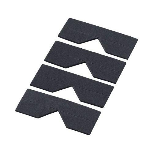 TRUSCO トラスコ中山 TRUSCO エッジクッションテープ コーナー用 ブラック 4枚入 TECC50BK