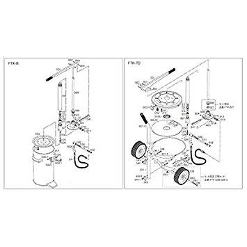 TRUSCO �ȥ饹���滳 TRUSCO FTK8��70���� �ԥ� FTK002 4148703