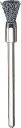 TRUSCO トラスコ中山 TRUSCO エンド型ブラシ 硬鋼線 線0.1X筒径Φ5X軸Φ3 53E2