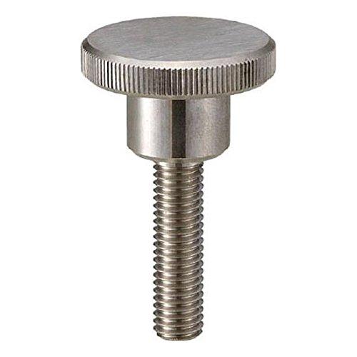 TRUSCO トラスコ中山 TRUSCO ローレットノブ 段付 オネジ・スチール製 外径30XネジM8 TKKBTM8X20