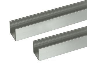 HILOGIC ハイロジック アルミチャンネル 2m 2.0x20x20mm シルバー 2本組