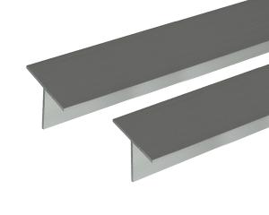 HILOGIC ハイロジック アルミT型 2m 1.0x15x16mm シルバー 2本組