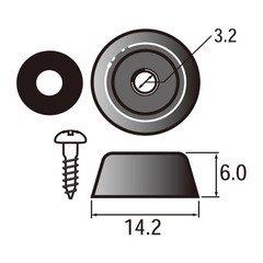福井金属工芸 6323 額縁用裏ゴム5分(4)