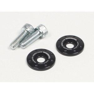 スペシャルパーツ武川 アルミ削り出しサイドカラー(ブラック)　Z125/クロスカブ(JA10)/カブ(AA09/JA44)/ジクサー　品番：09-11-0094