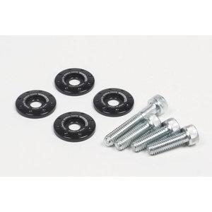 SP武川 アルミ削り出しアンダーカウルサイドカラー(ブラック) Z125 PRO 品番：09-11-0169